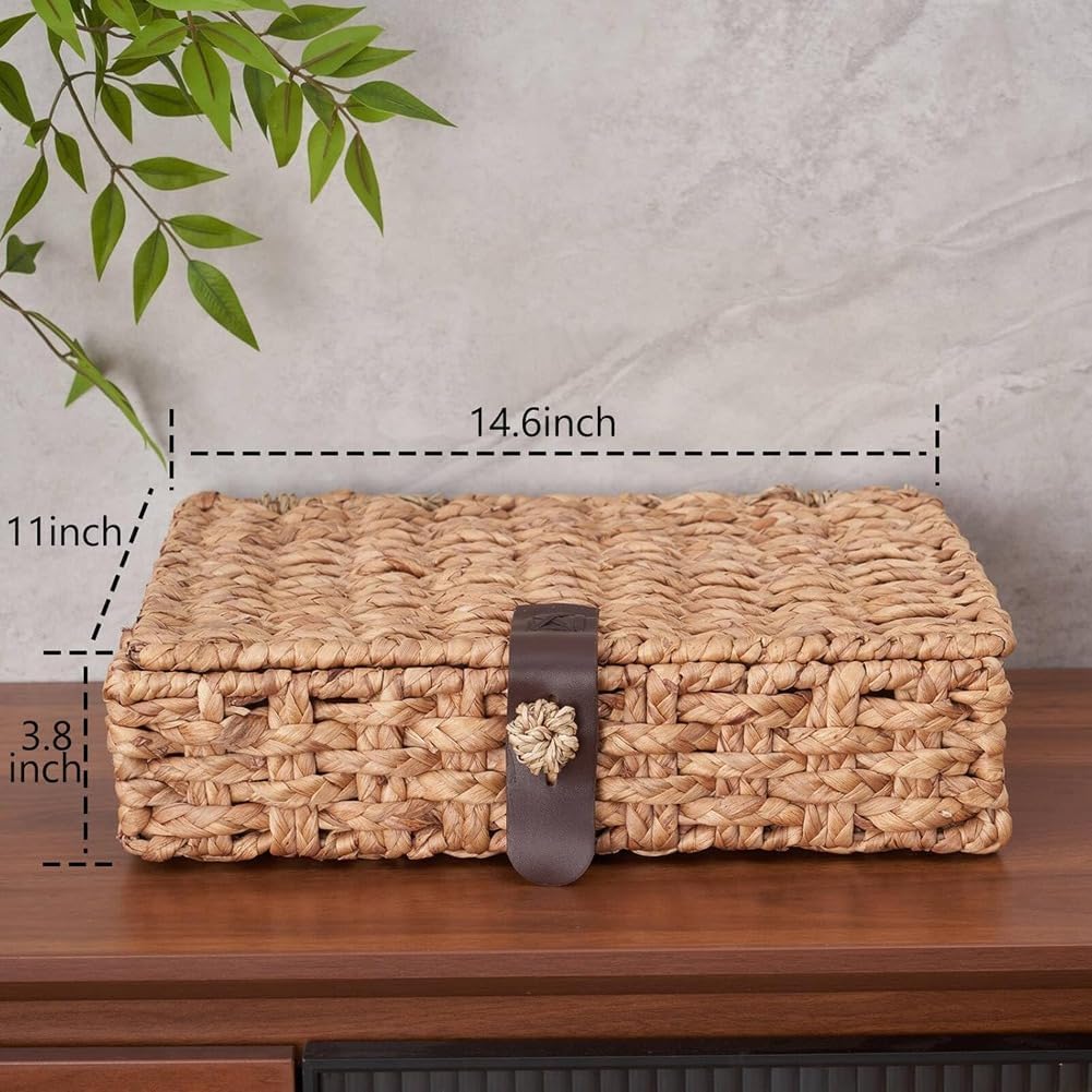 Wicker Storage Basket Decorative Box
