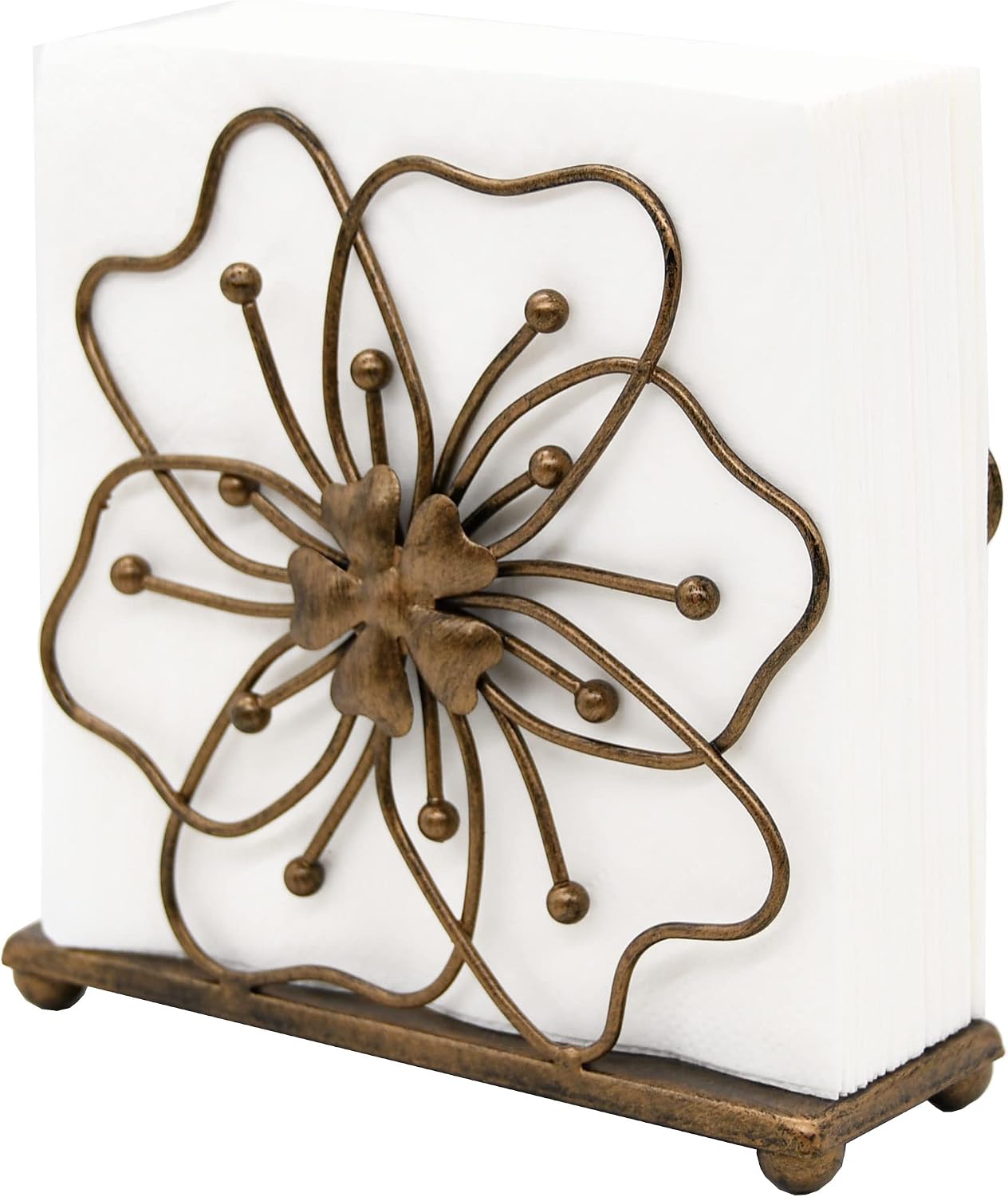 Flower Style Napkin Holder / Copper Flower