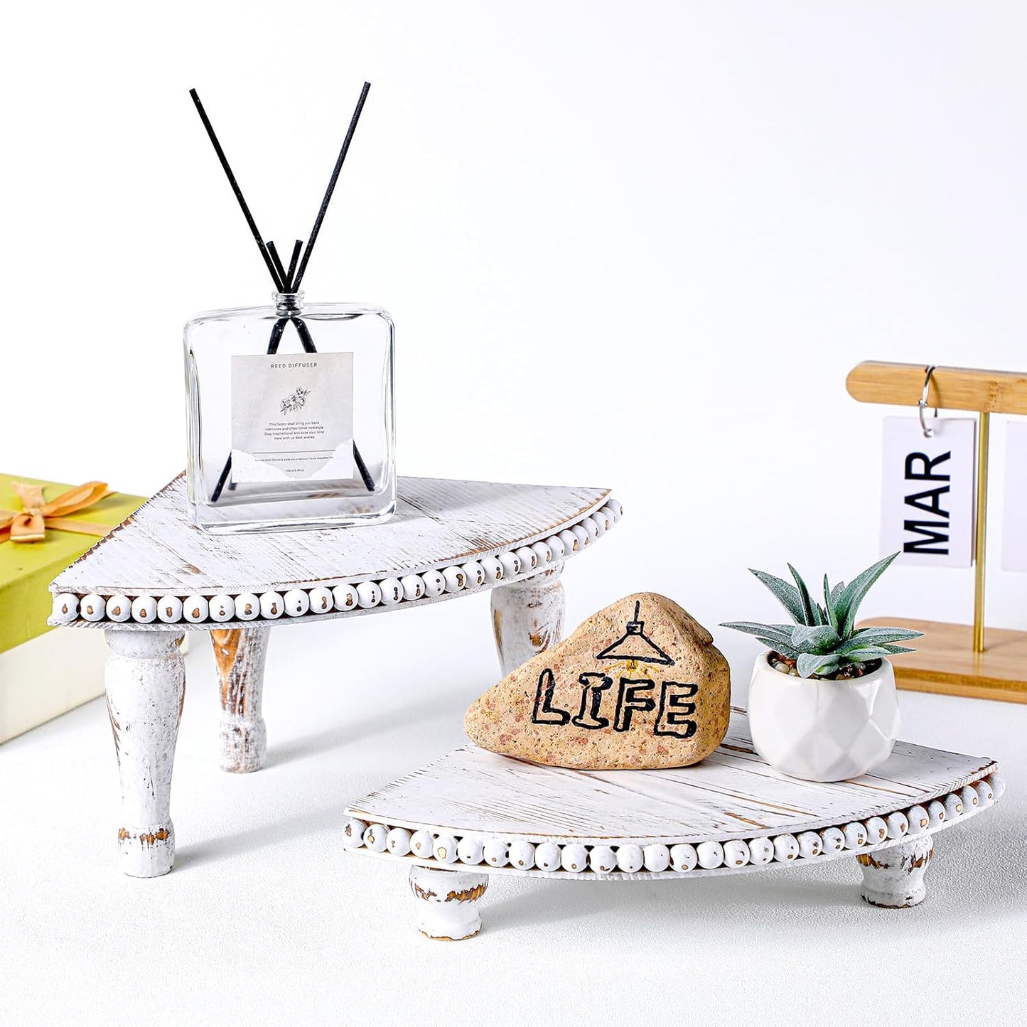 2 Tiered Corner Riser / White