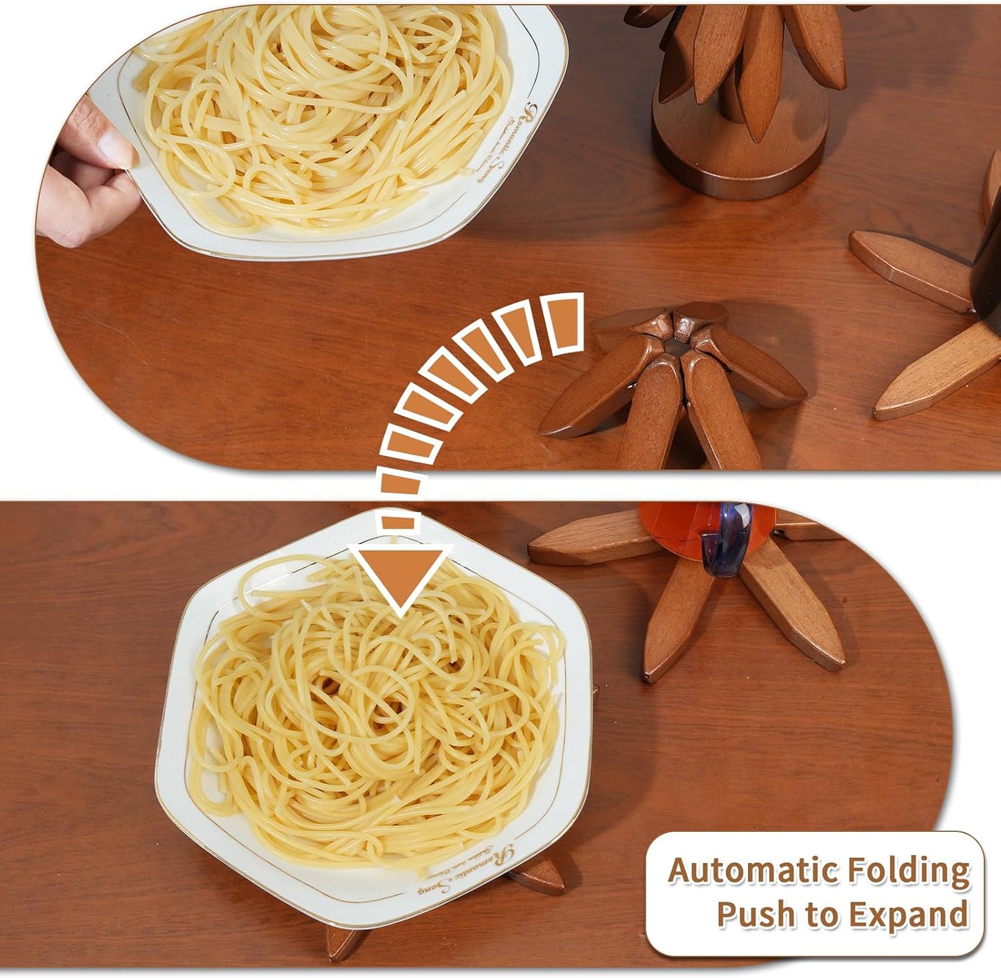 Wooden Trivets for Hot Dishes / 4 Piece-walnut