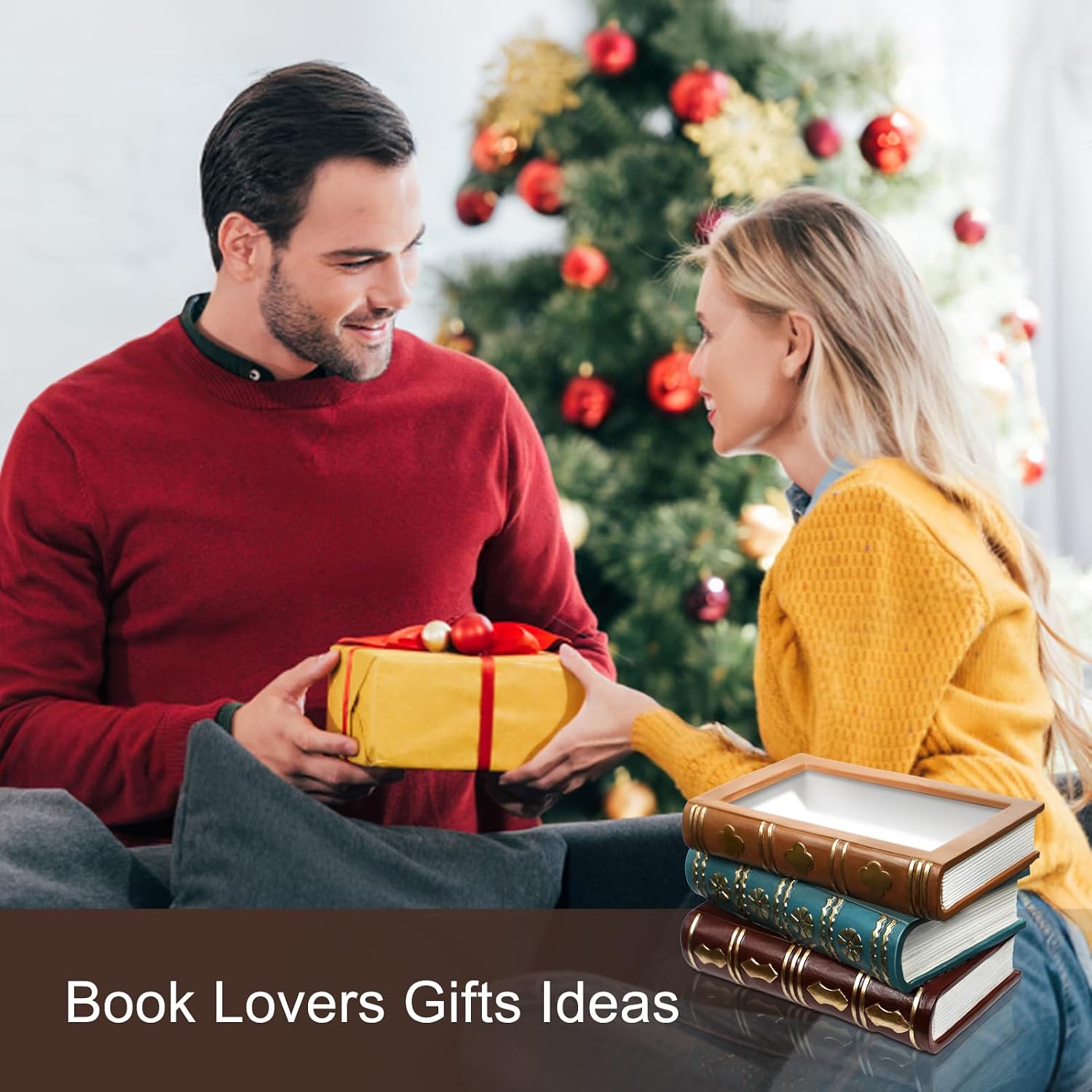 Book Flower Vase Stacked Books Shaped Flower Pot Book Planter Candy Bowl Snack Storage Box / Lighter