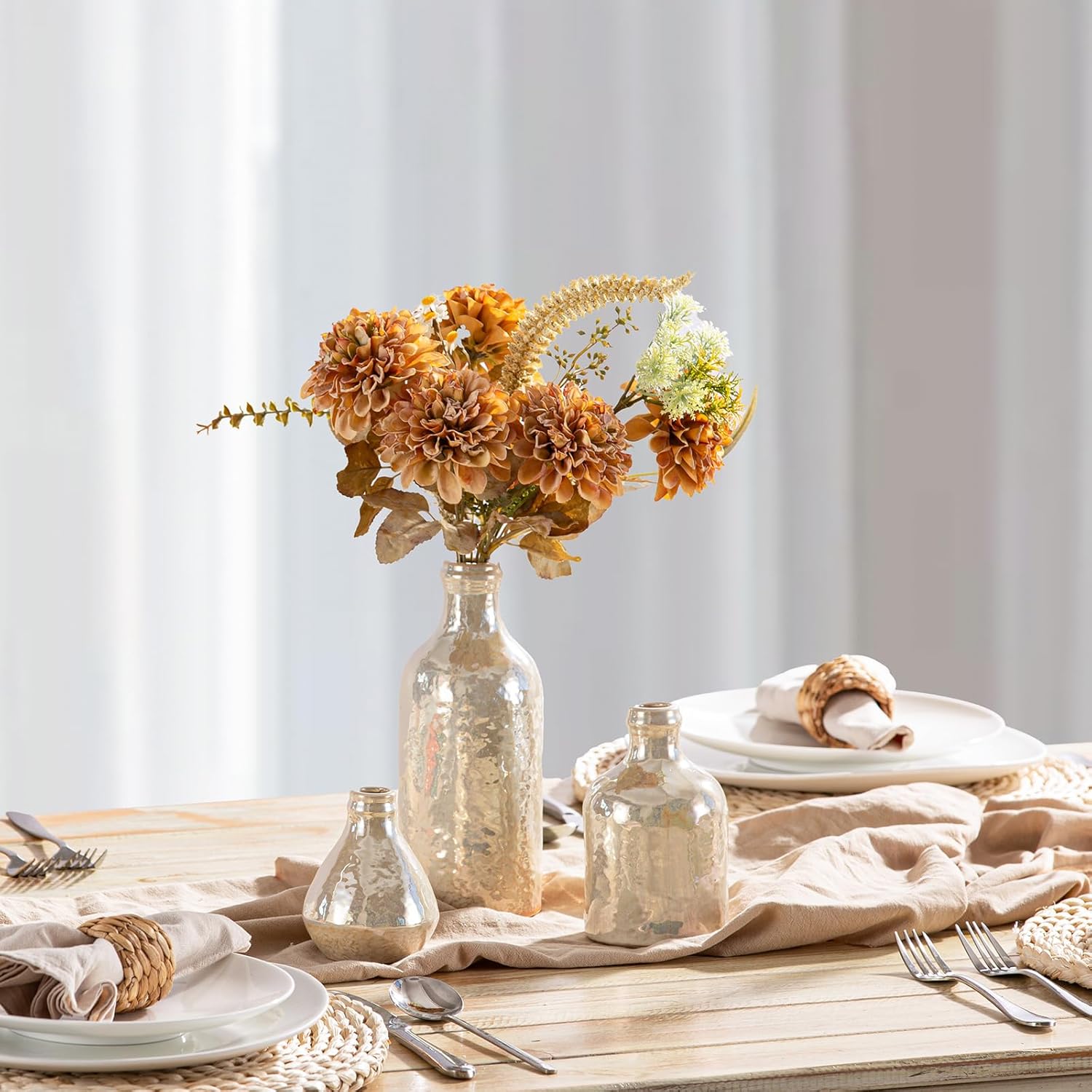 Ceramic Vase / 009-white / Set of 3