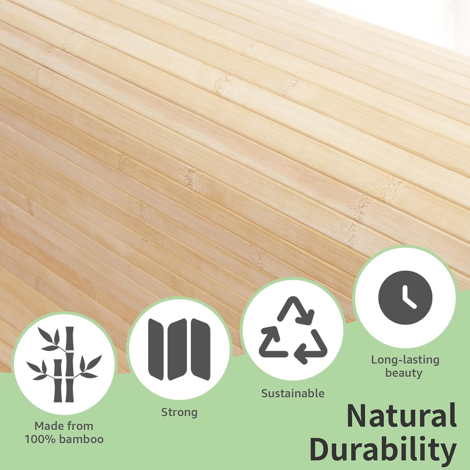 Bamboo Wall Panel for Interior Wall Decor / 48 x 96 / Light-carbonized / Natural