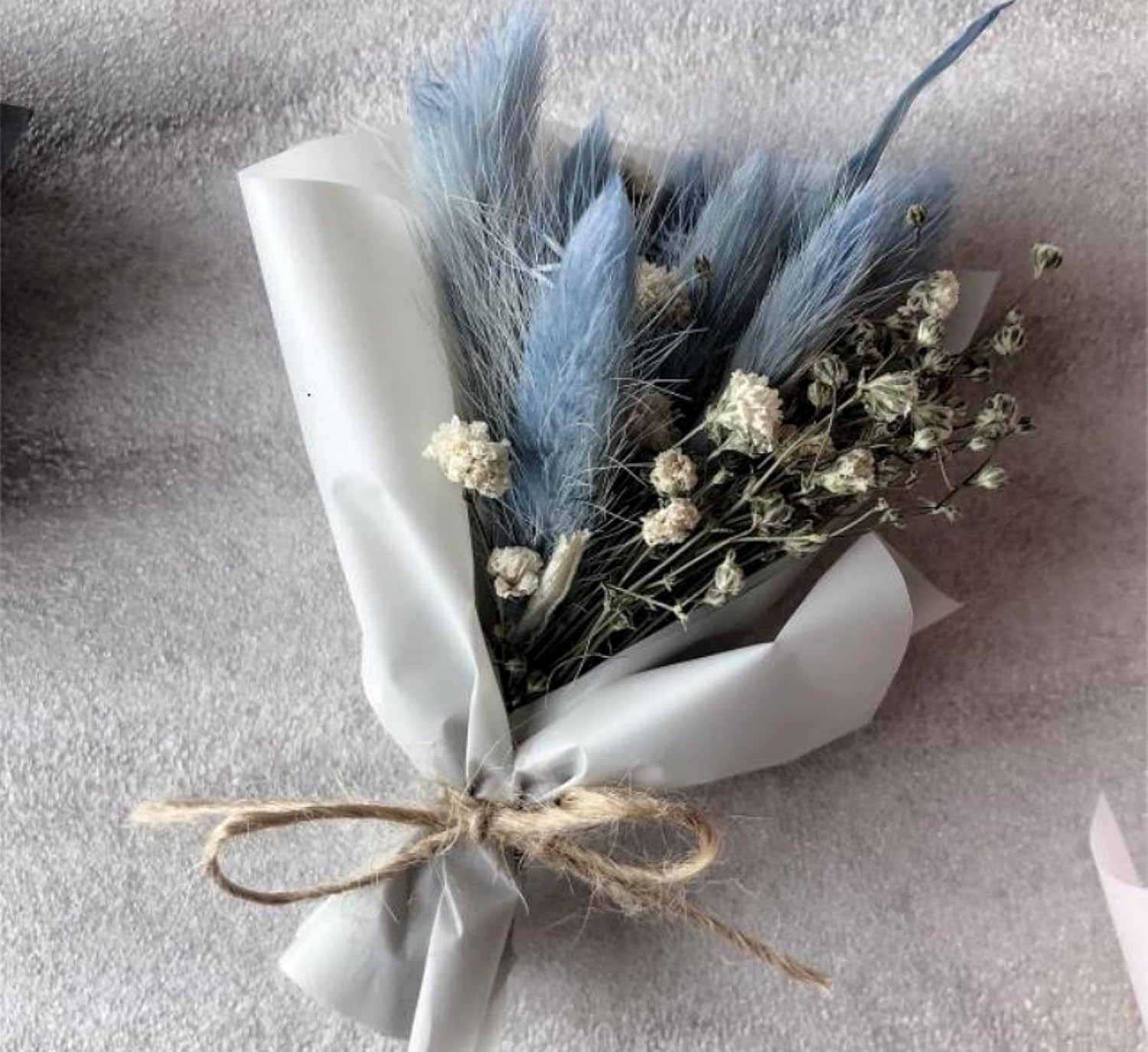 Dry Flowers for Decoration / Blue / Set of 120