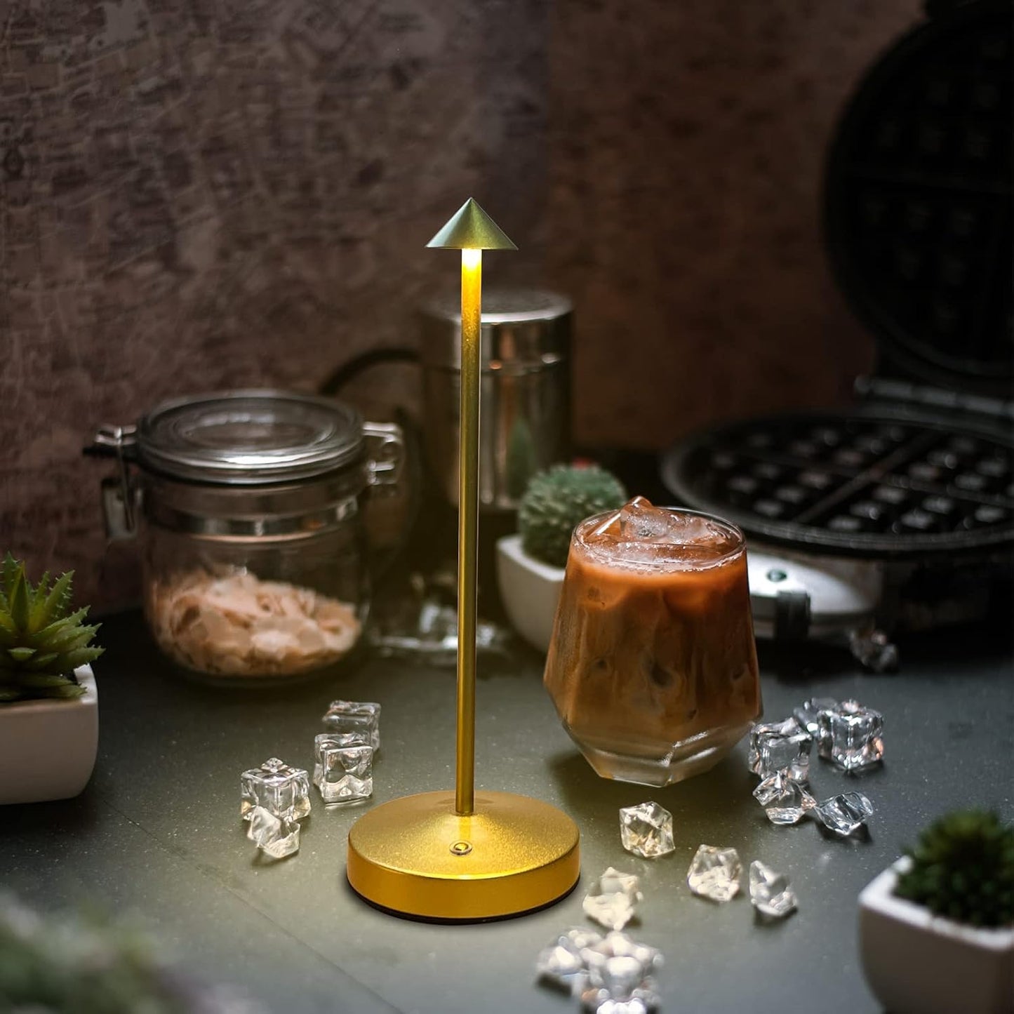 Rechargeable Cordless Lamps,3000mAh Battery Operated Table Lamp,Portable LED Touch 2 Levels Brightness Dimmable Bar