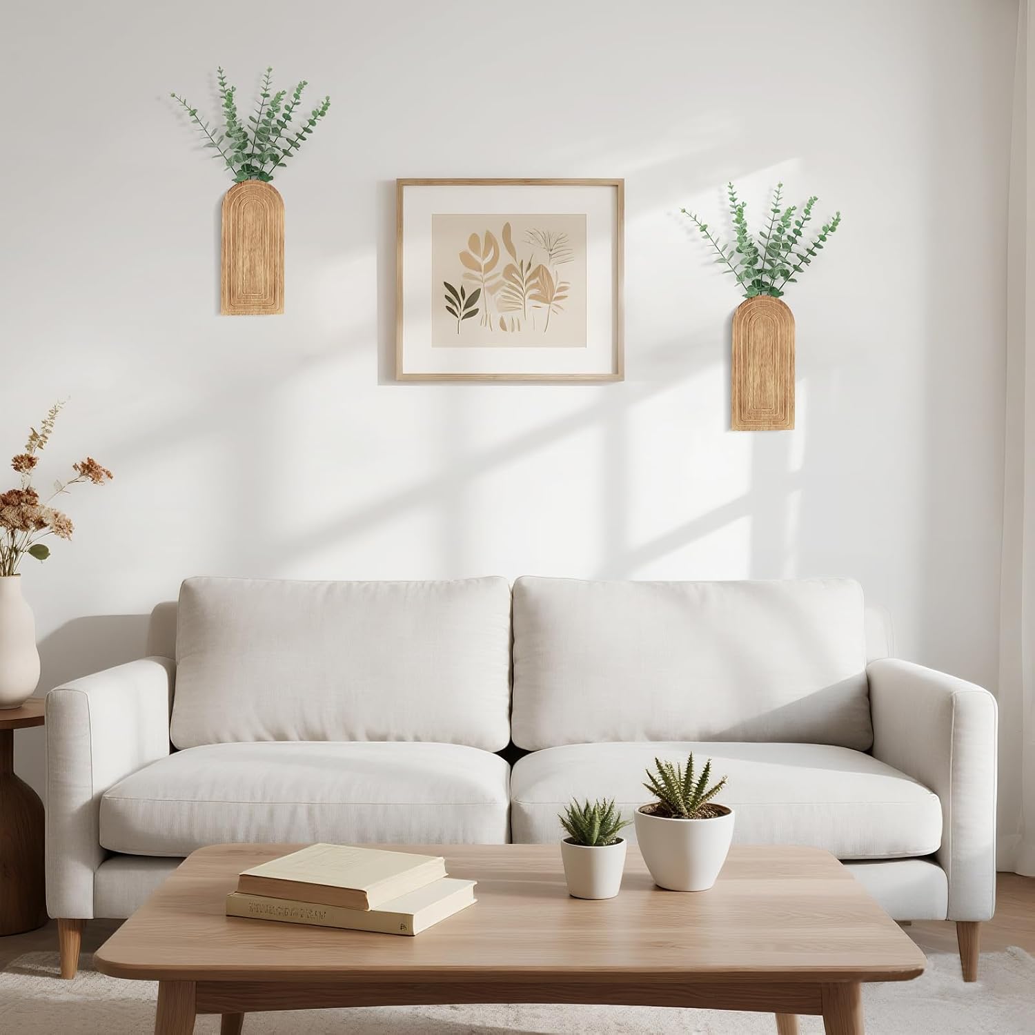Wood Wall Planter Vase / Nurtal / Set of 2
