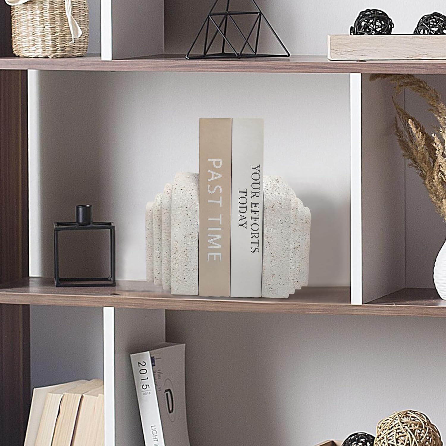 Heavy Duty Book Ends / Beige