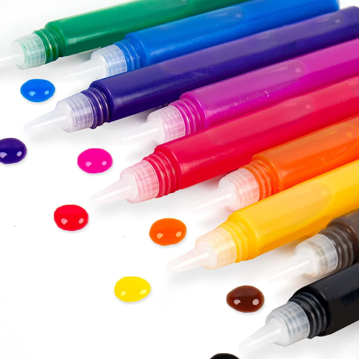 Horizon Group USA 10-Pack Suncatcher Art Pens – 10 Colors, 10ML Each – Kids’ Window Art Supplies, Refill Pens for Suncatchers, Arts and Crafts Activity