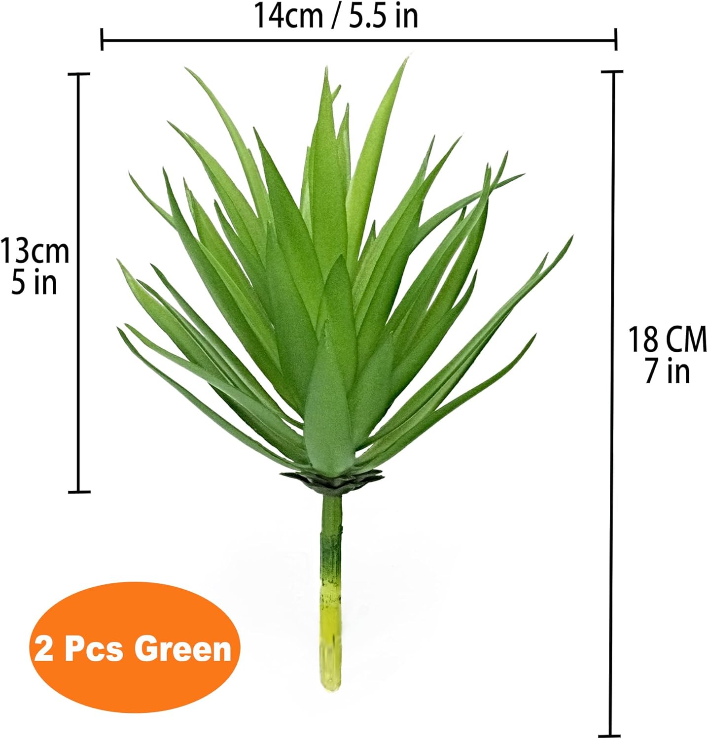 Agave Plants / Plastic Flowers / Green_spring / 7 x 4.7 x 5.9