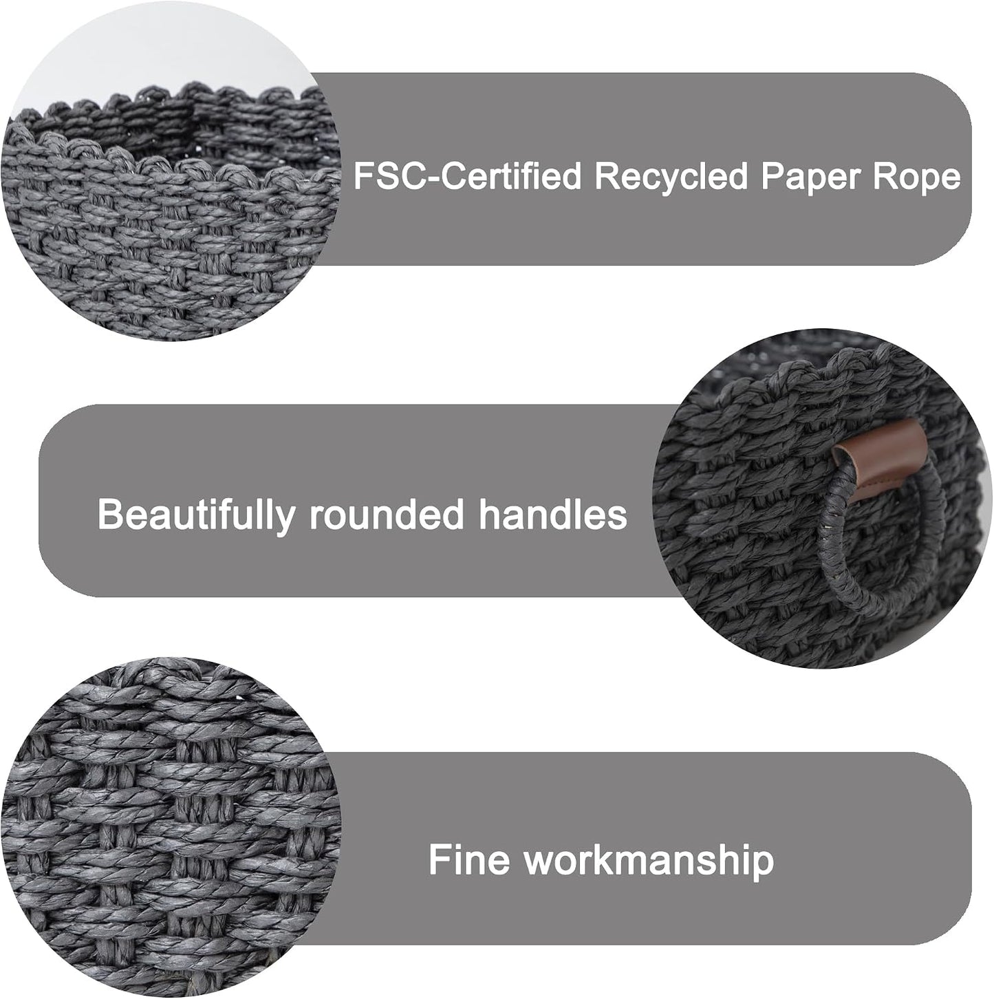woven Little basket / Black