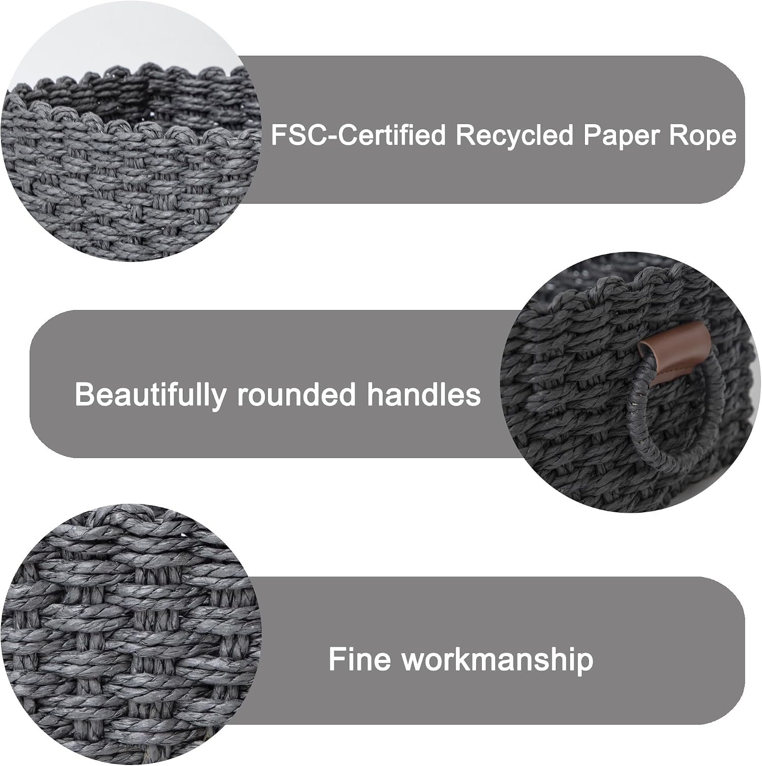 woven Little basket / Black