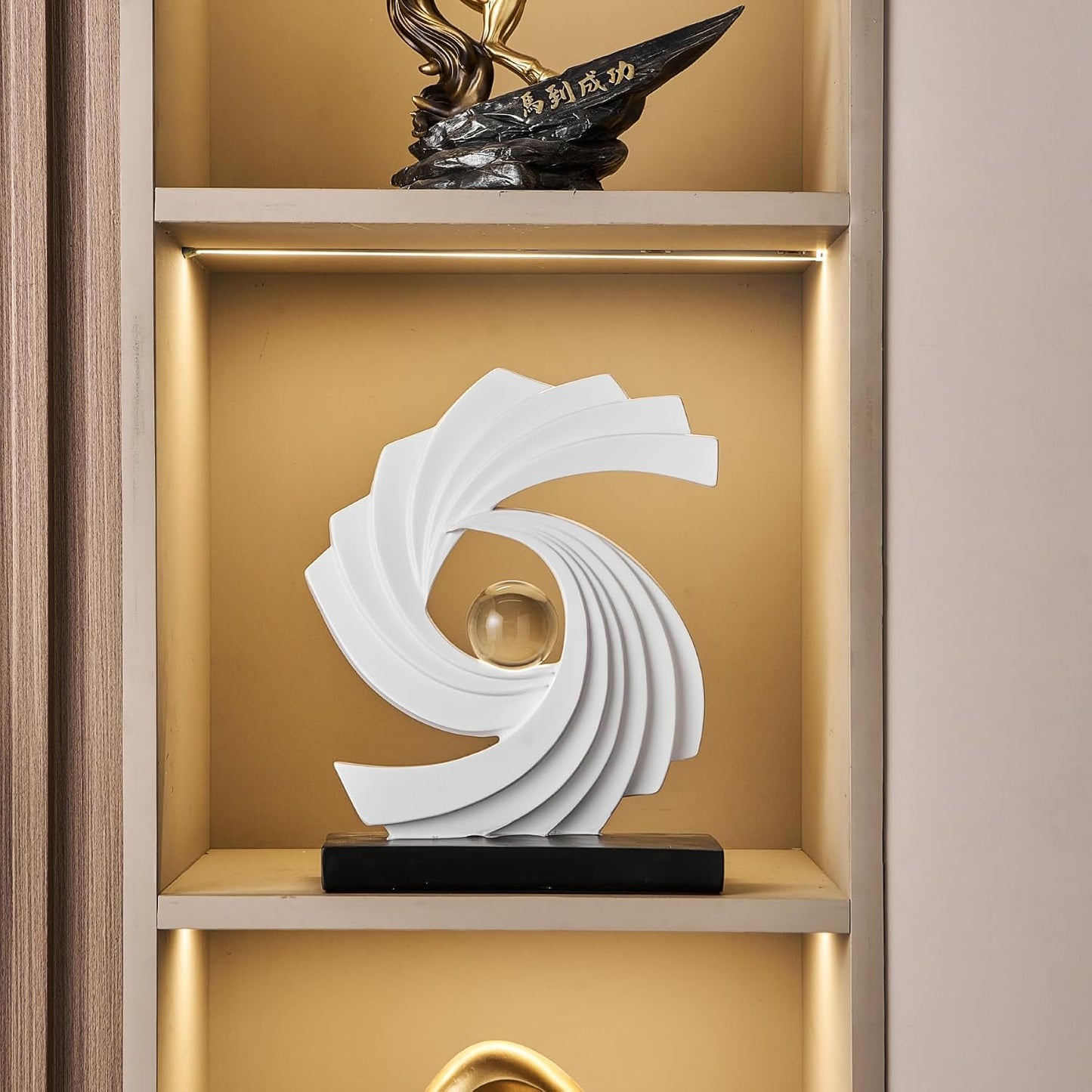 Abstract Art Statue / White