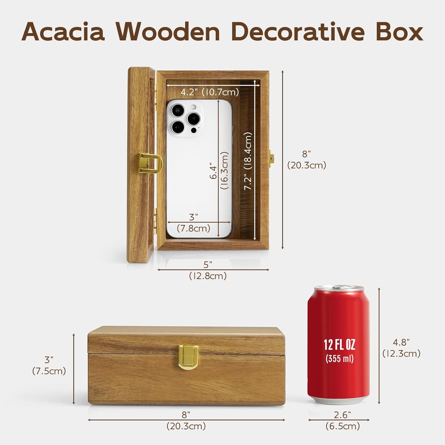 Keepsake Boxes / Wooden Gift Box / Acacia / Small