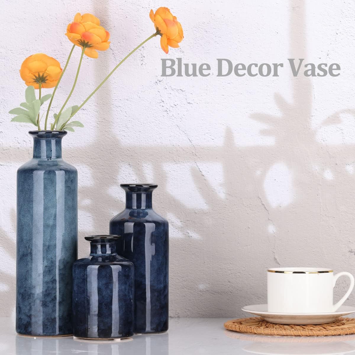 Ceramic Vase Set / Blue