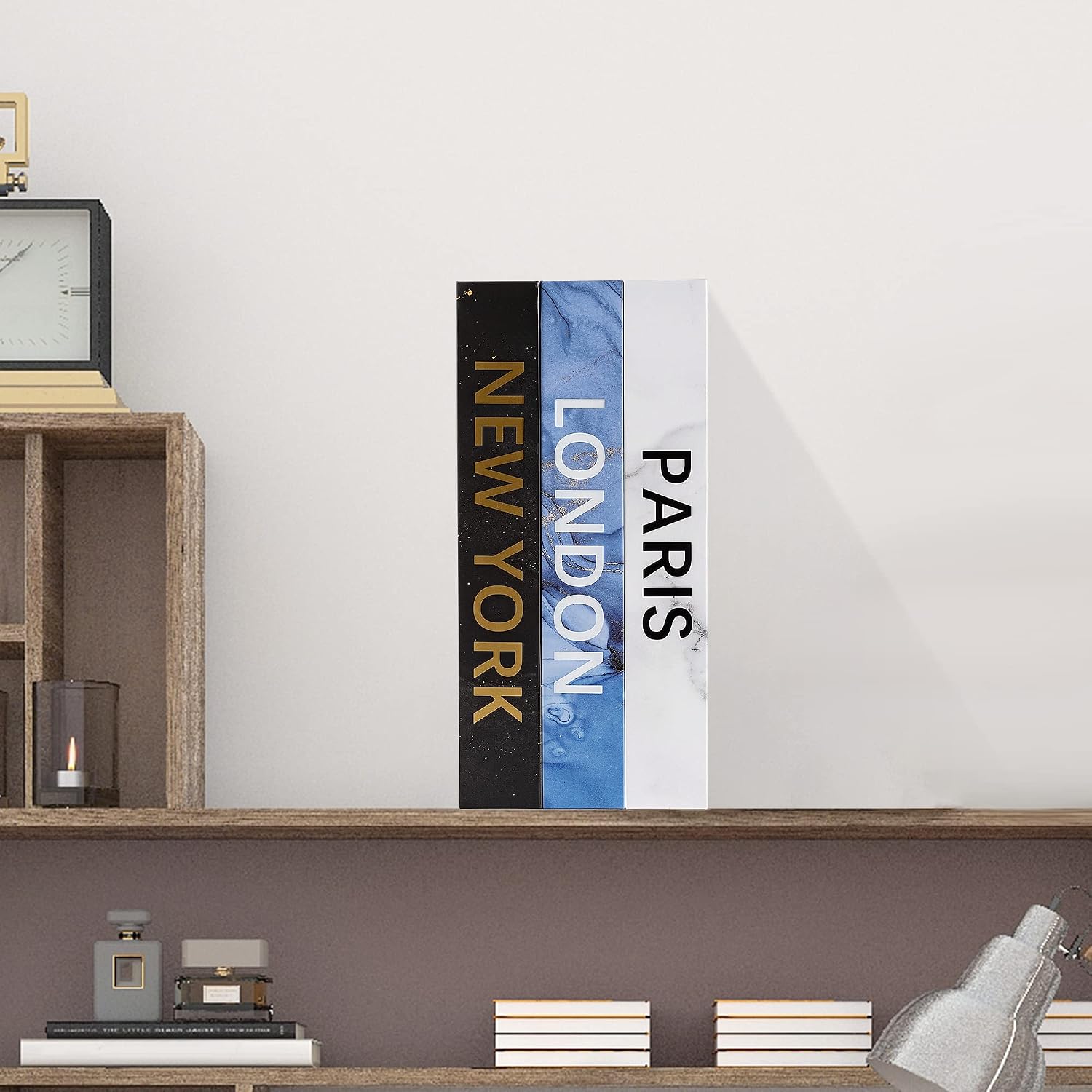 Faux Book for Decoration Storage Box / Z111 / Set of 3