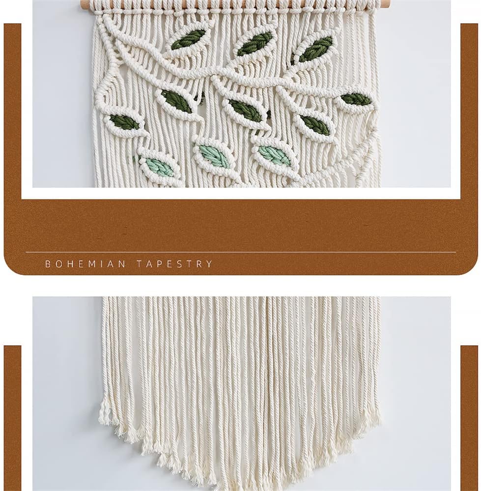 Macrame Hanging Tapestry Boho Hand Woven Tapestries Dream Catchers Boho Wall Art Decor Home / C2