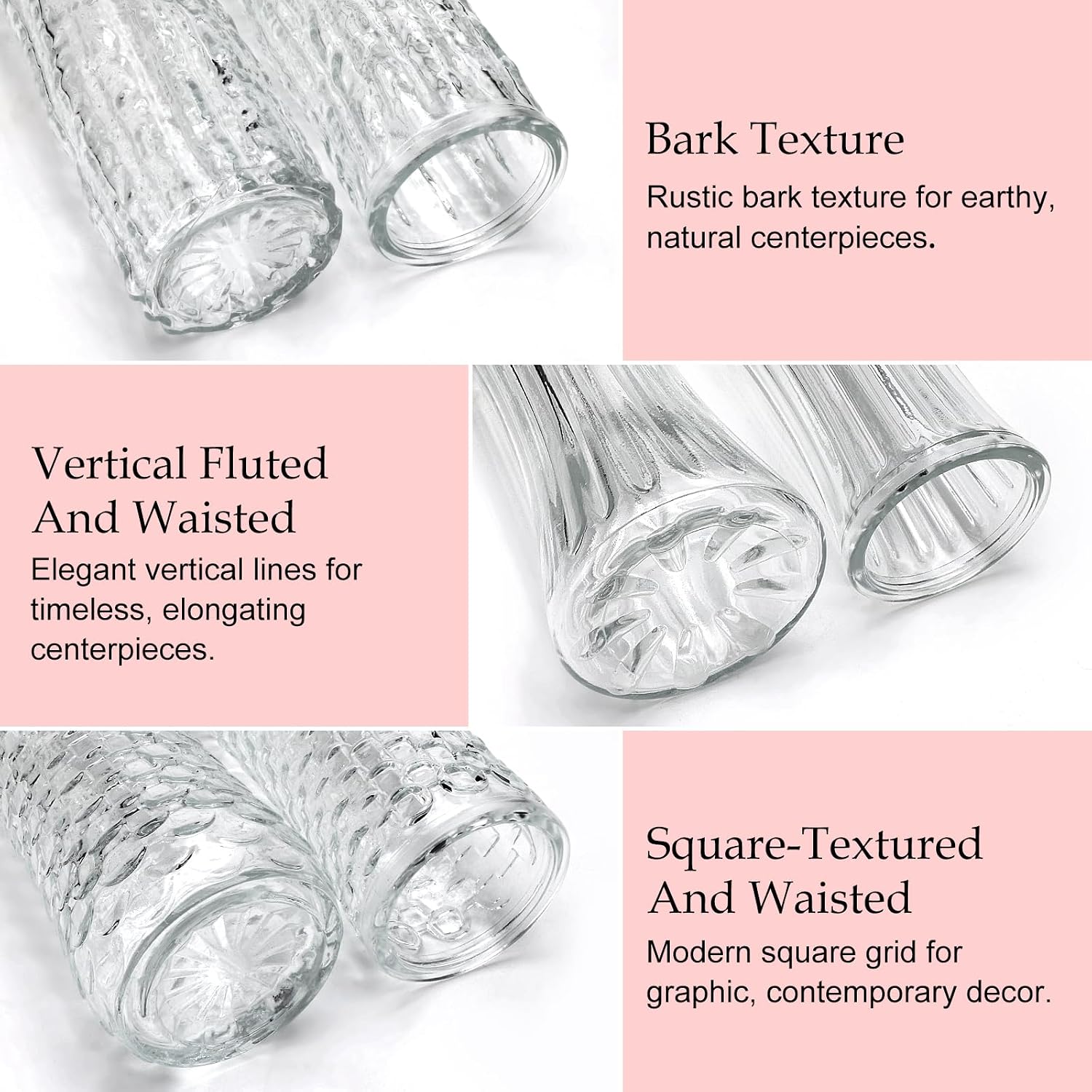 Mini Glass Bud Vases / Clear / Set of 24