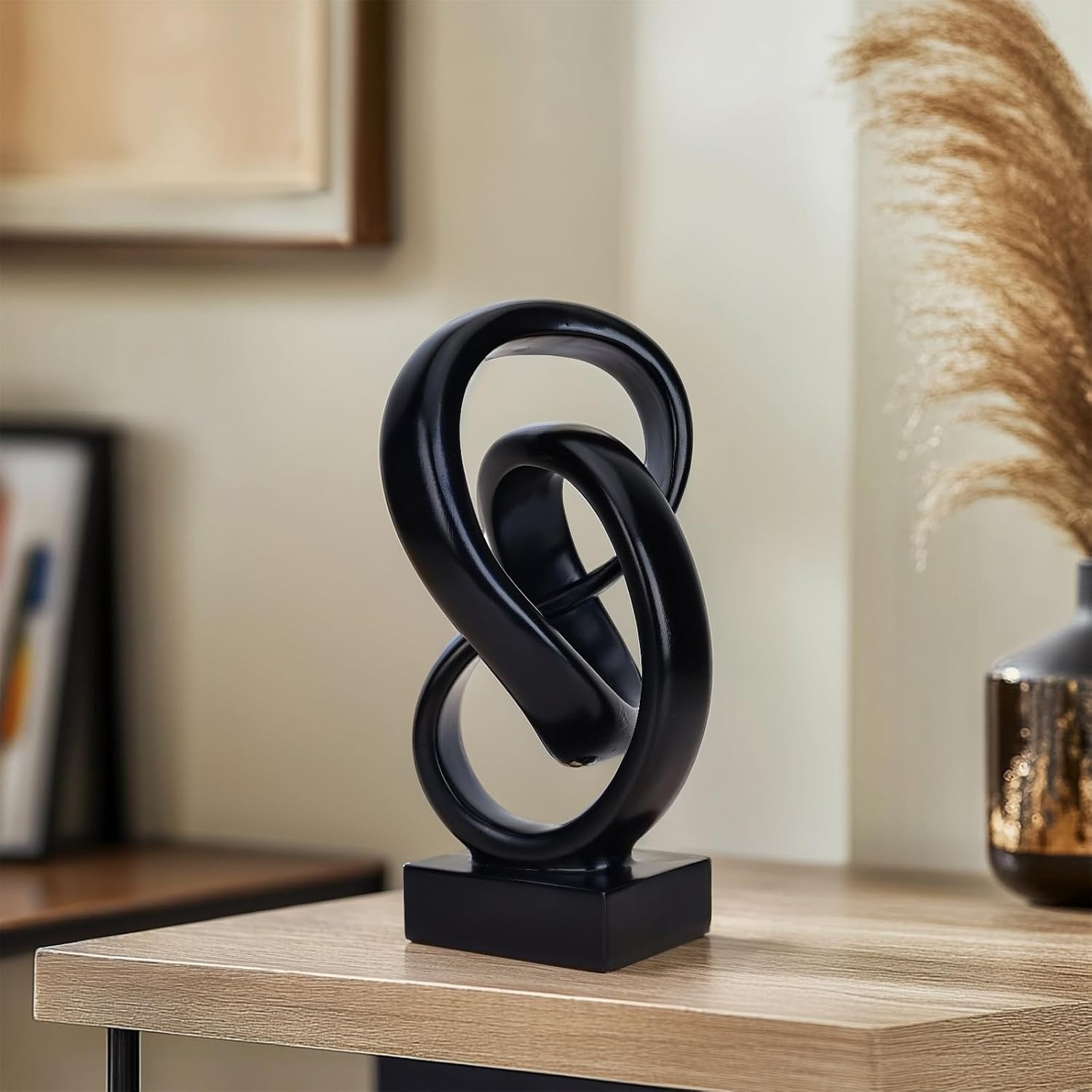 Abstract Knot Sculpture / Black