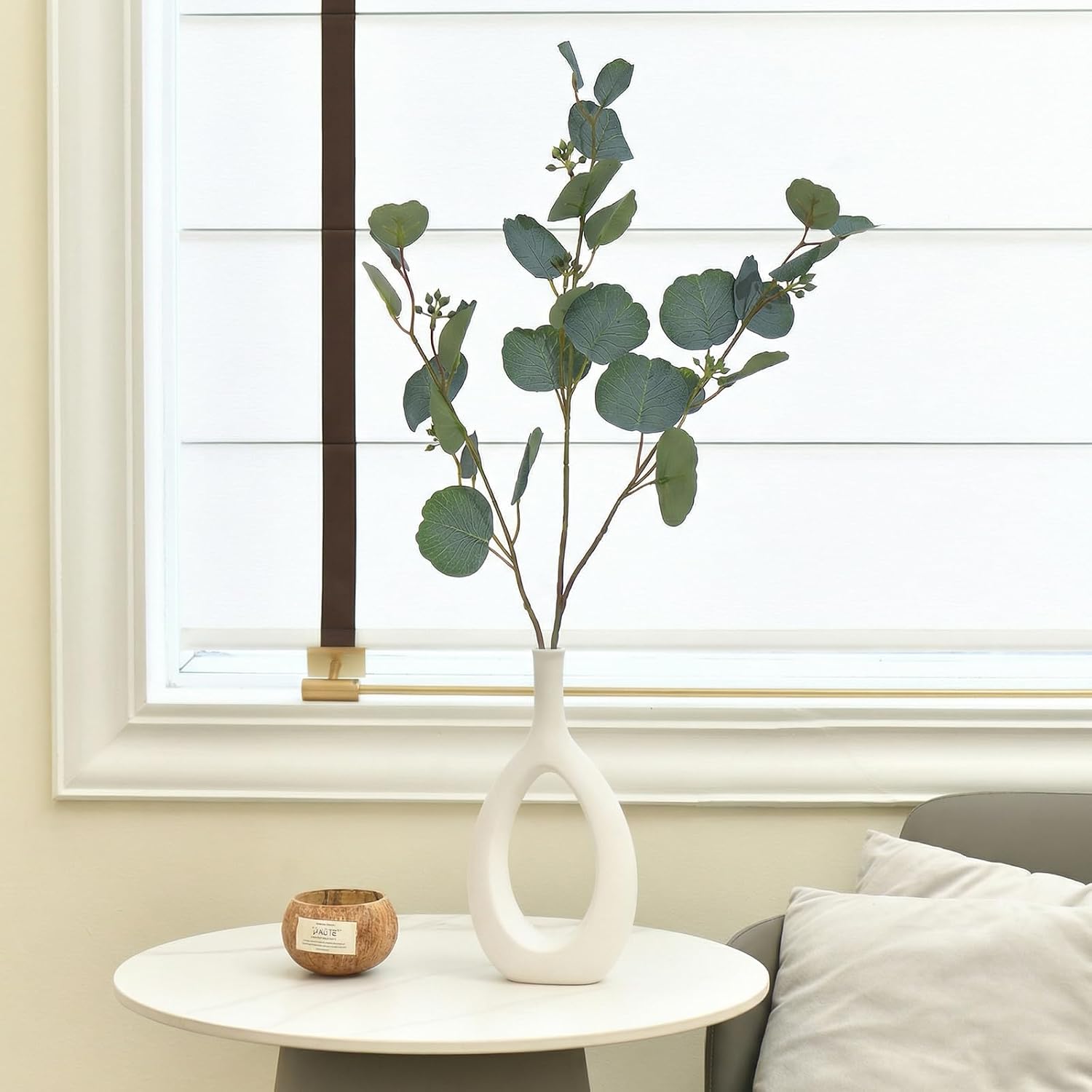 Buds Faux Greenery Branches Fake Plants / 28"/ / Green / Set of 3