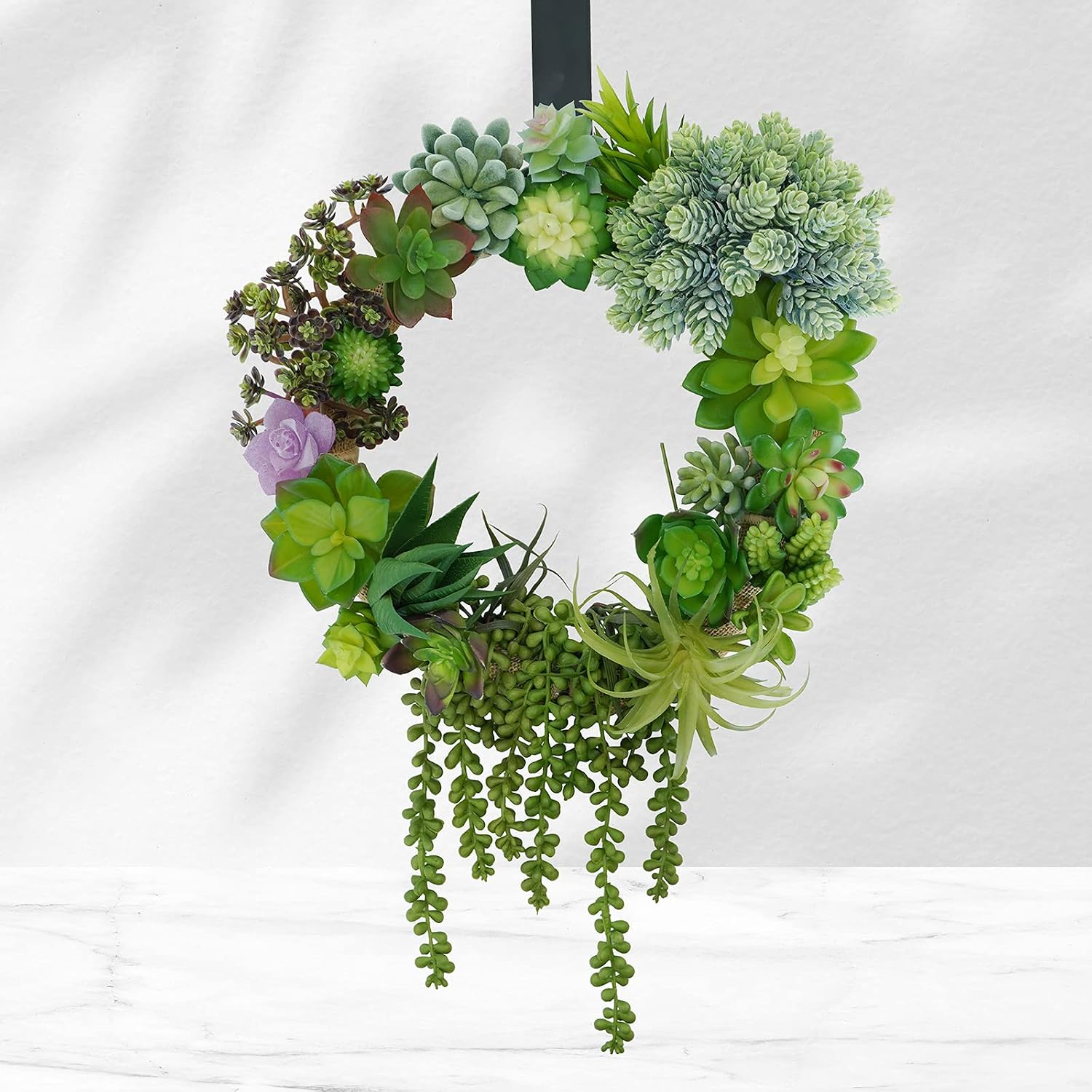 Bulk Artificial Succulents Plants Unpotted Small Aloe Hanging String of Pearls / Green / Set of 22