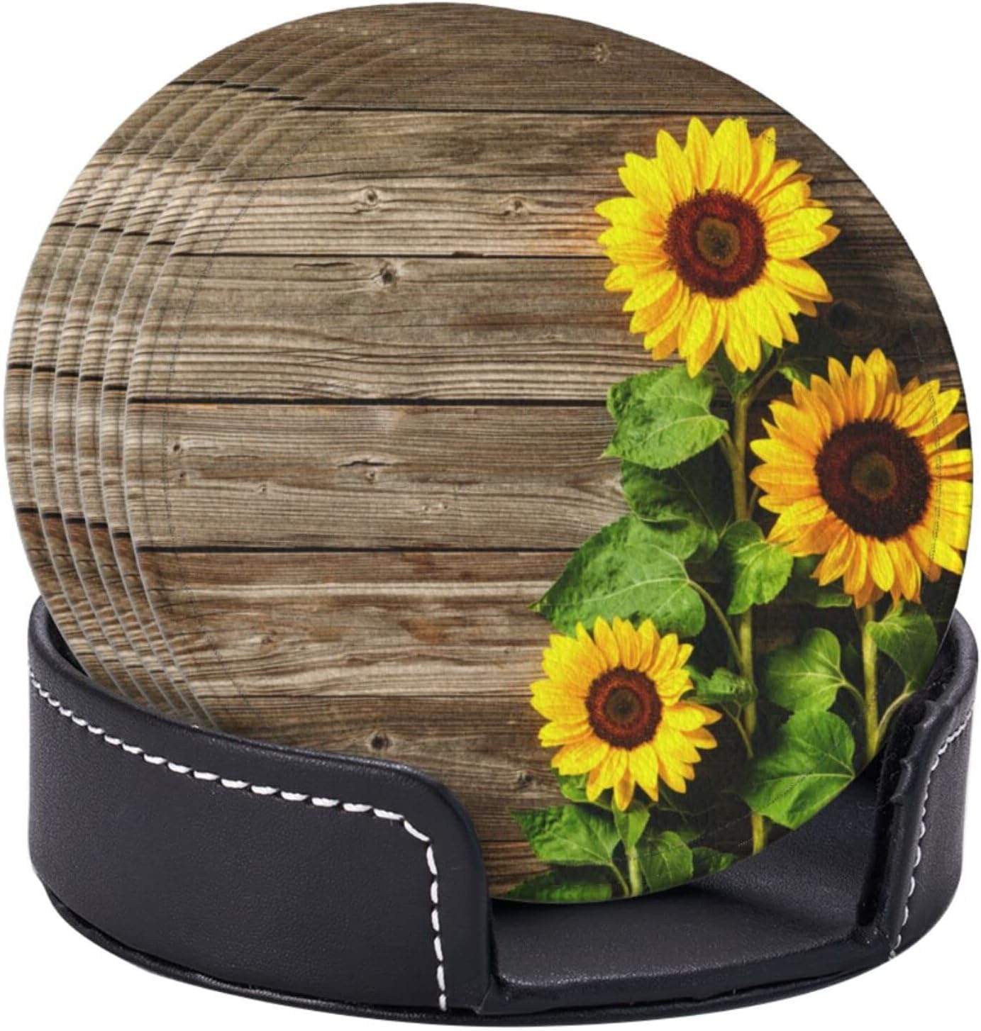 Holder Coaster Sets Drink Table Cup Coasters / Multicolor5 / Set of 6
