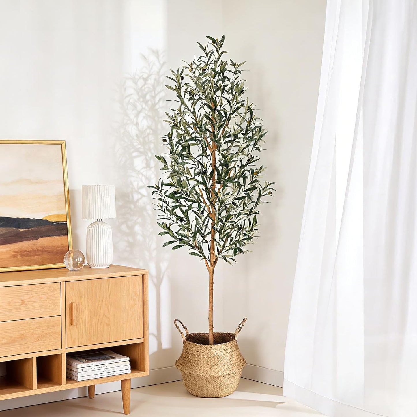 Lifelike Fake Plant / 6ft / Natural / 6 Inch
