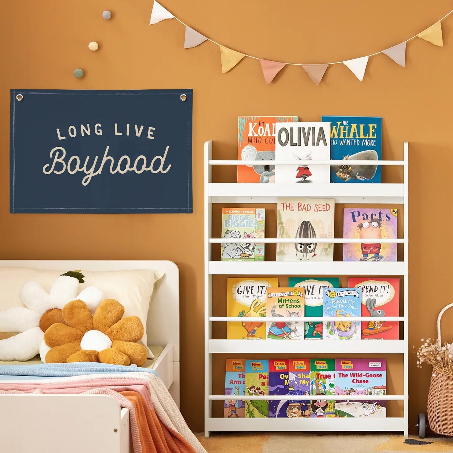 Navy Blue Decor Long Live Boyhood Banner Boy Room Decor / Long Live Boyhood Navy Blue