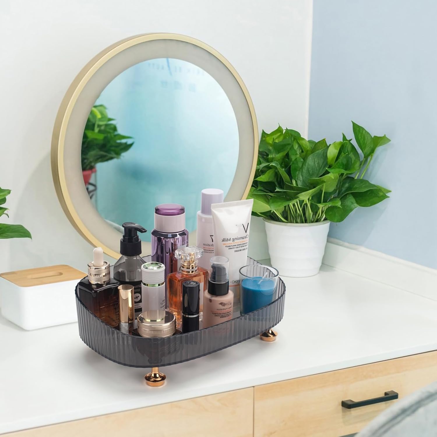 Bathroom Vanity Tray / Gray