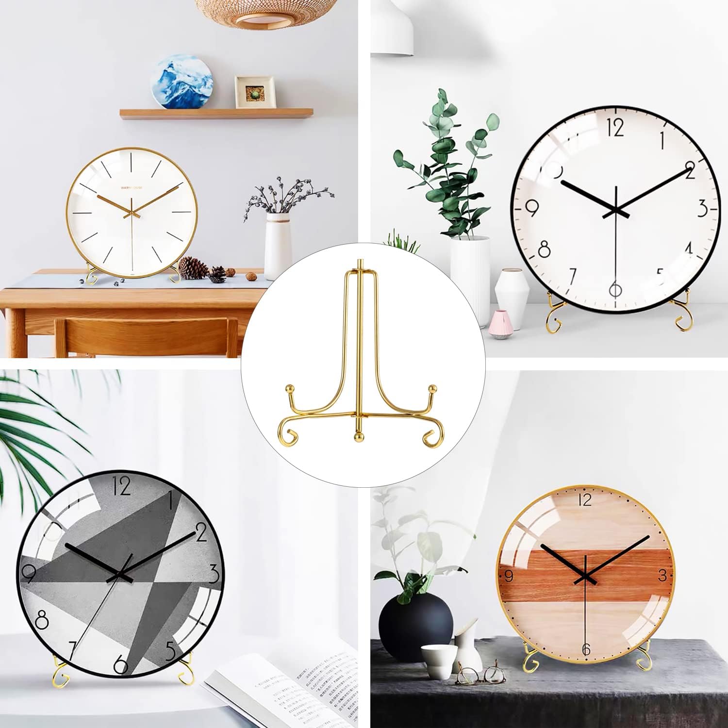 Photo Frames / Display Stand / Gold / Set of 4