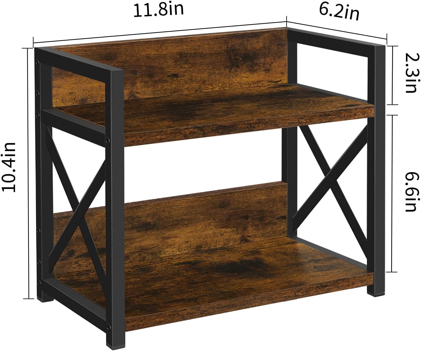 YINMIT Countertop Shelf Organizer,Coffee Bar Accessories,Spice Rack,Coffee Counter Shelf,2 Tier Coffee Organizer