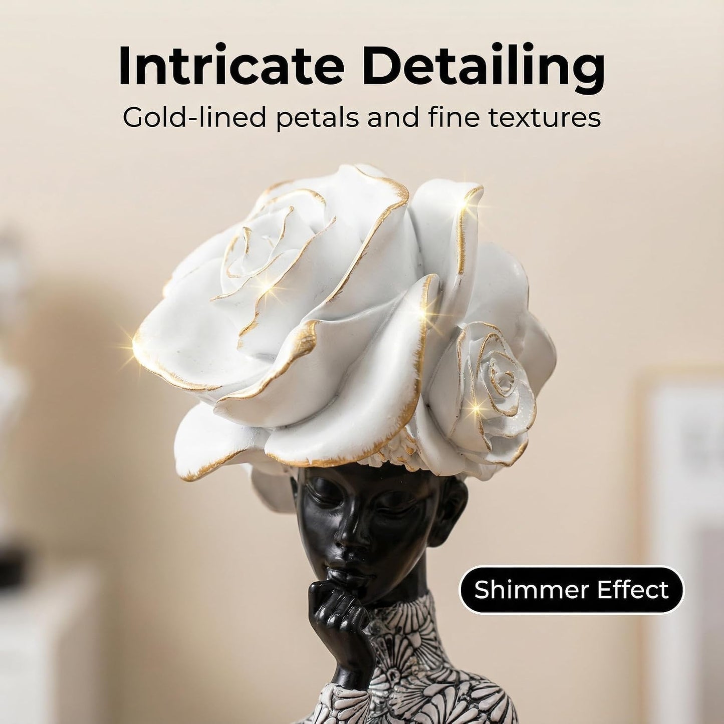 Black and White Resin Statues / 112-white