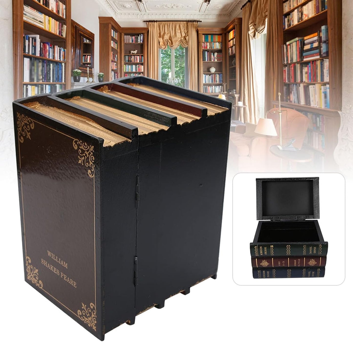 Secret Hidden Book Shape Case