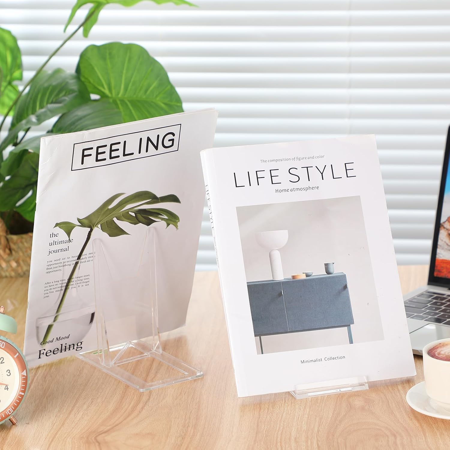 24 Pack Acrylic Book Stand for Display Adjustable, 5.91in H | Clear Display Holder Easel Collector Stand for Home