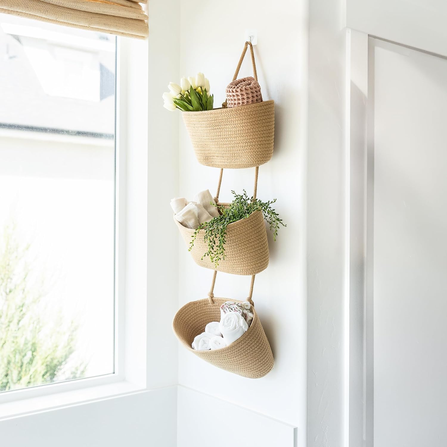 Detachable Woven Storage Baskets / Set of 2