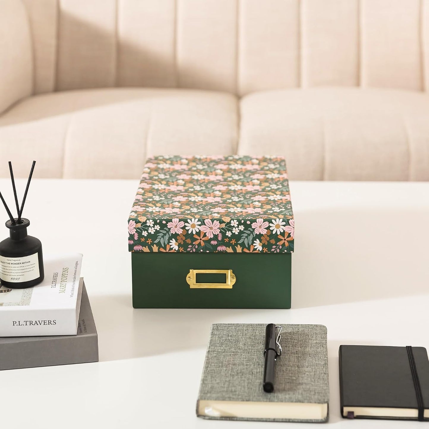 Memory Box for Keepsakes / Woodland Meadow / 11.7 x 7.7 x 4.5