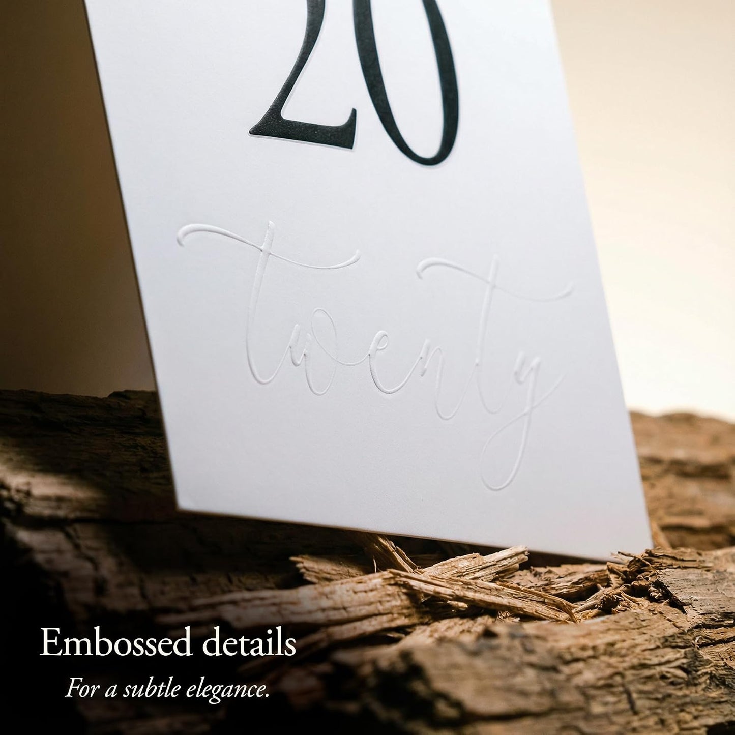 SIKO Wedding Table Numbers 1-30, Double-Sided 4x6 Inch Self-Standing Cards with Head Table Card, Black Gold Embossed