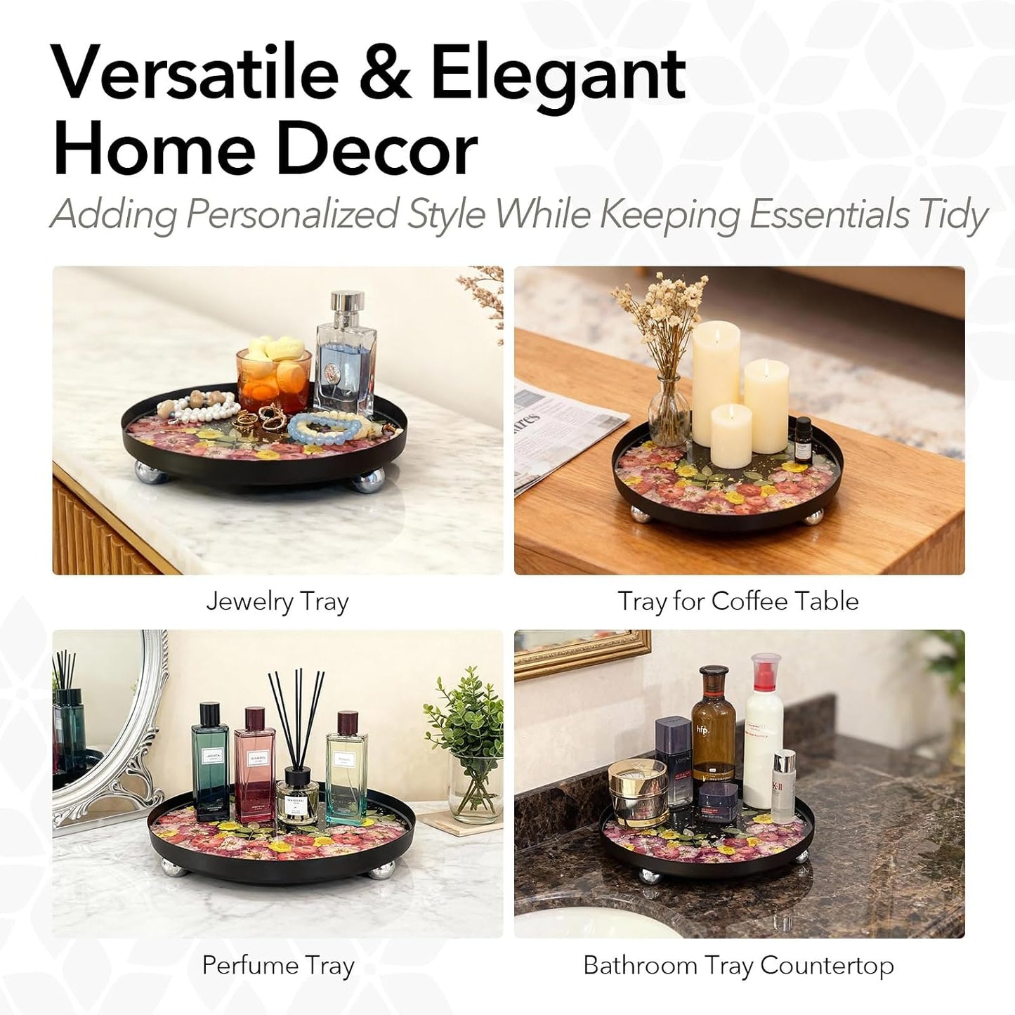 Create Real Flower Tray / White-basic