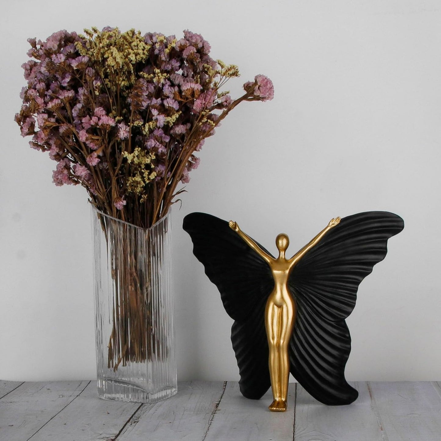Fairy Butterfly Statue Collectible Figurines / Black