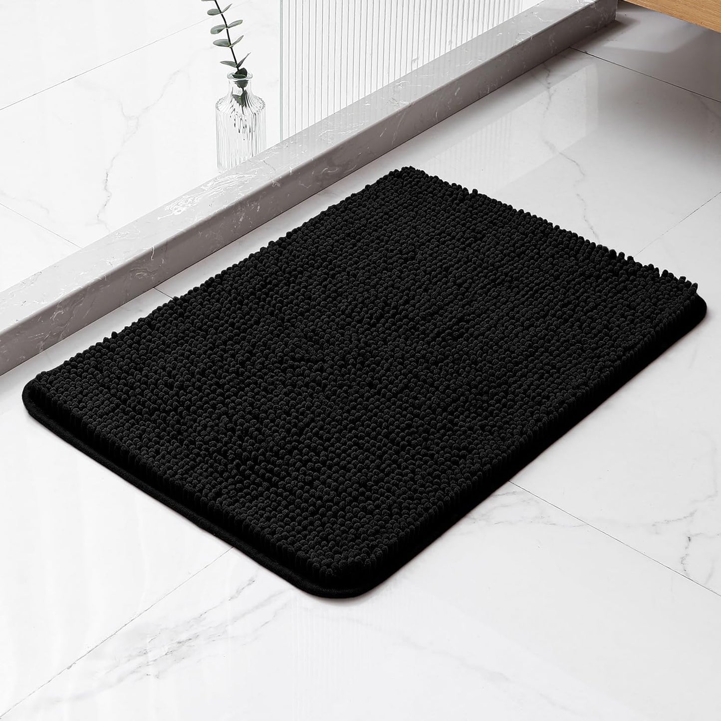 Hazo Haus Light Pink Bathroom Rug - Washable 2x3 Small Kitchen Rugs for Powder Room, Front Door Indoor Entrance, Low