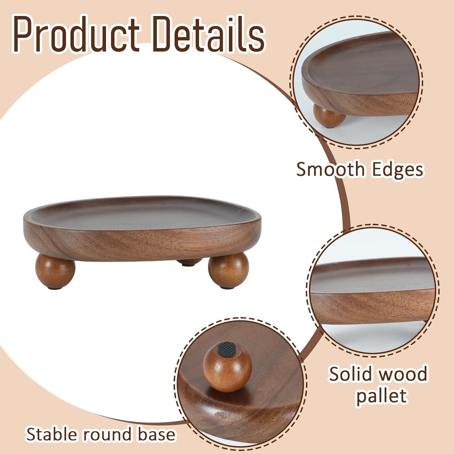 Wooden Candle Holder / Candle Tray