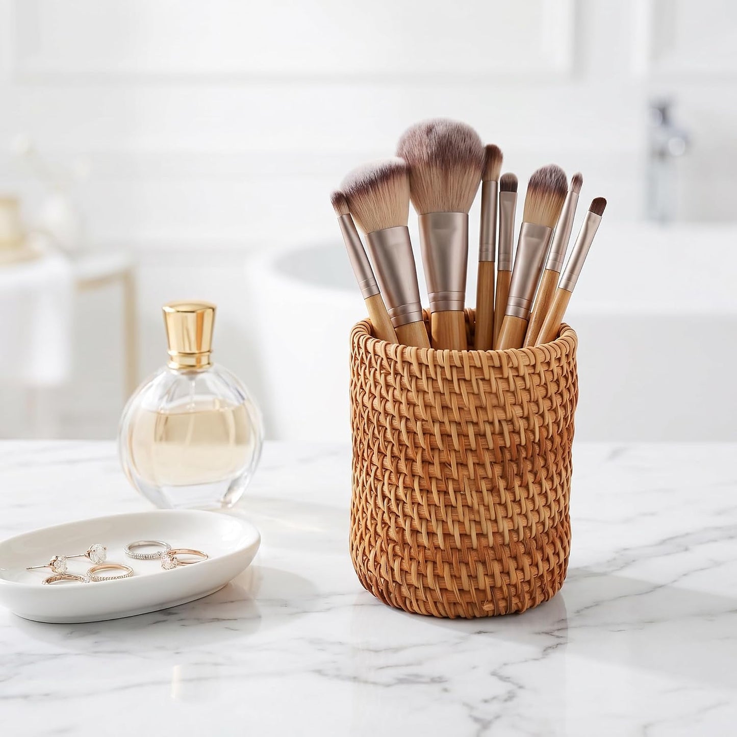 Rattan Pencil Holder / Set of 2