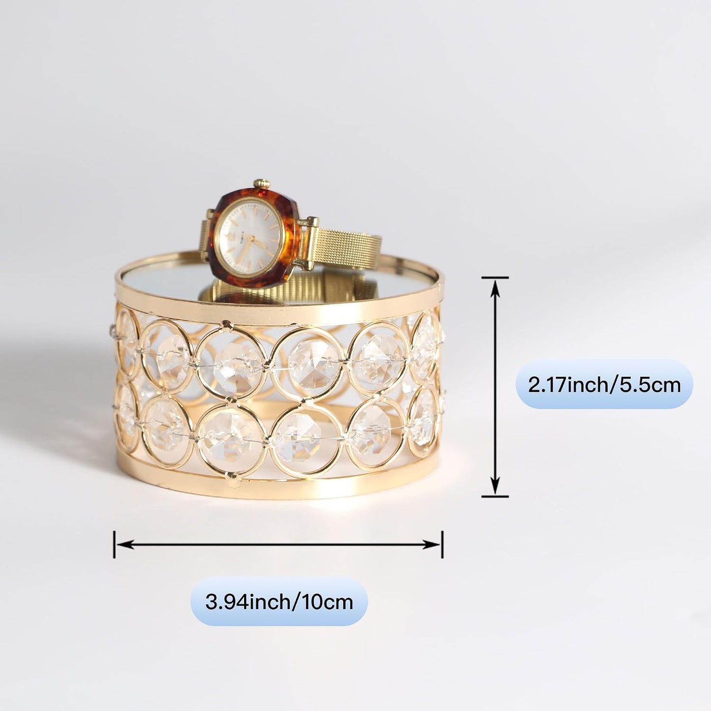 Crystal Display Stand Riser / Gold