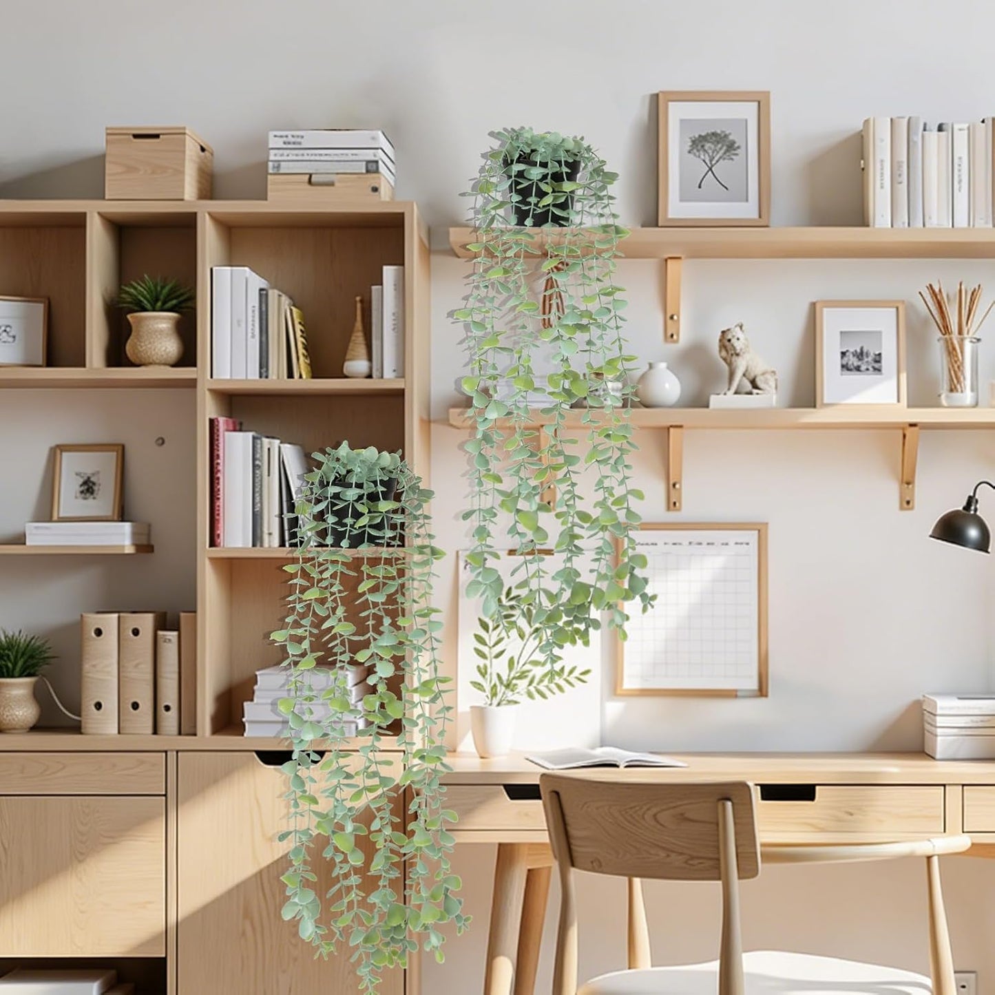 Artificial Potted Plants Eucalyptus / Set of 2