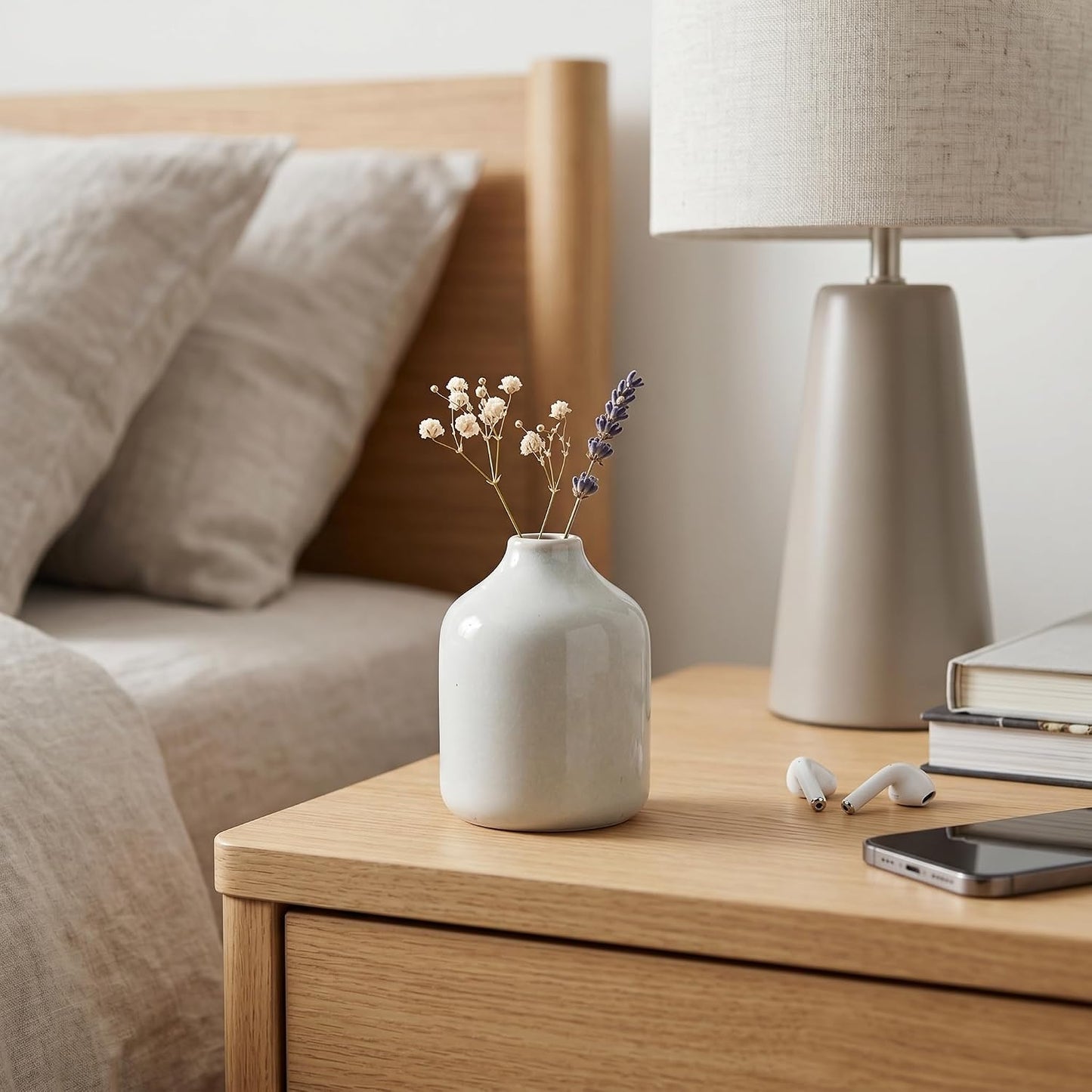 Grey Modern Vase / Gray / 4 Inch