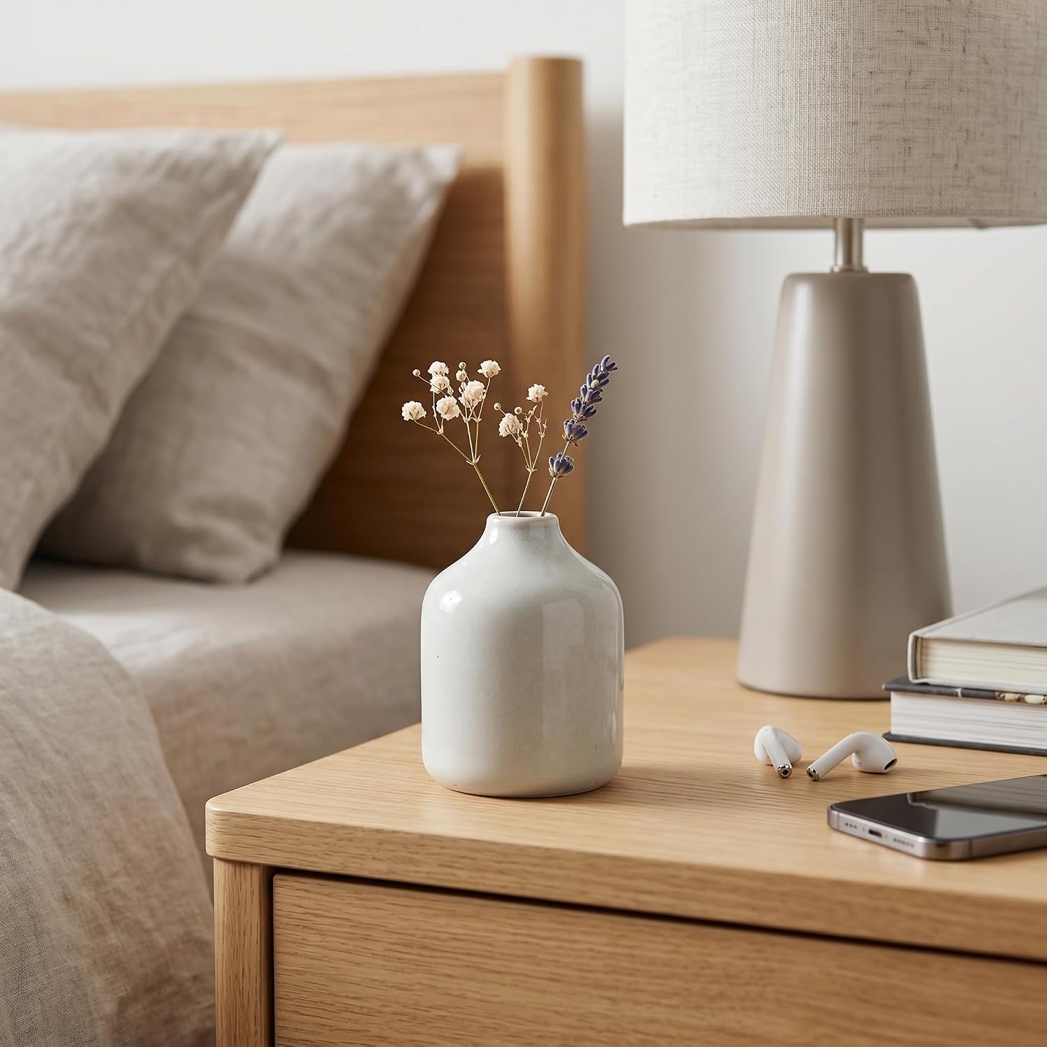 Grey Modern Vase / Gray / 4 Inch