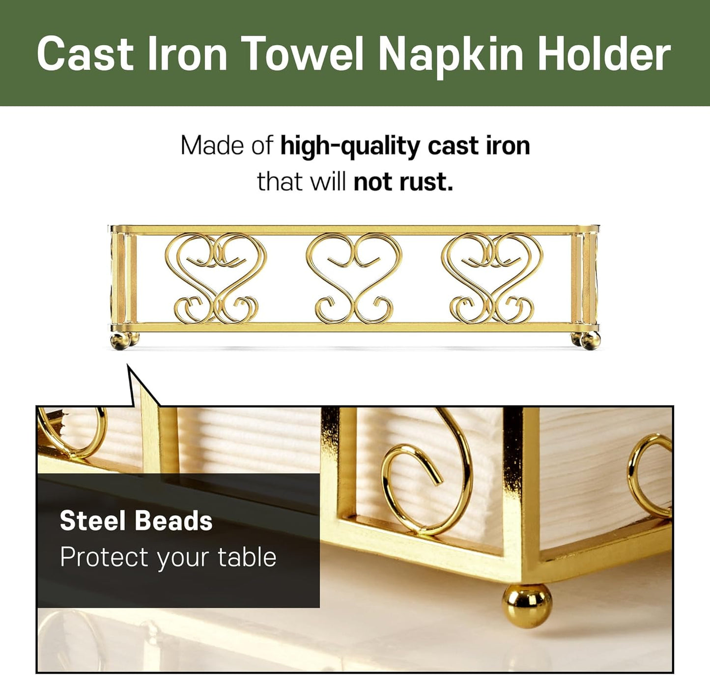 Gold Tray / Matt Gold Guest Towel Holder Tray / Guest Towel Holder