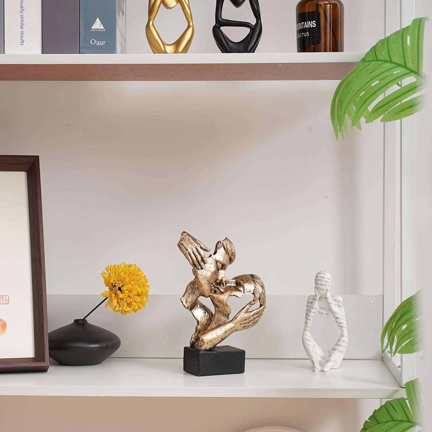 Modern Couple Figurines for Nightstand & / Retro-copper-a
