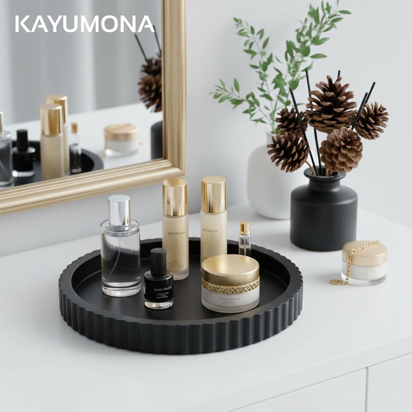 Modern Decorative Tray / Black