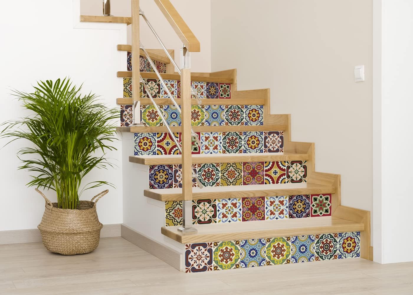 Tile Stickers 24 PC Set Authentic Traditional Talavera Tiles Stickersl Bathroom & Kitchen Tile