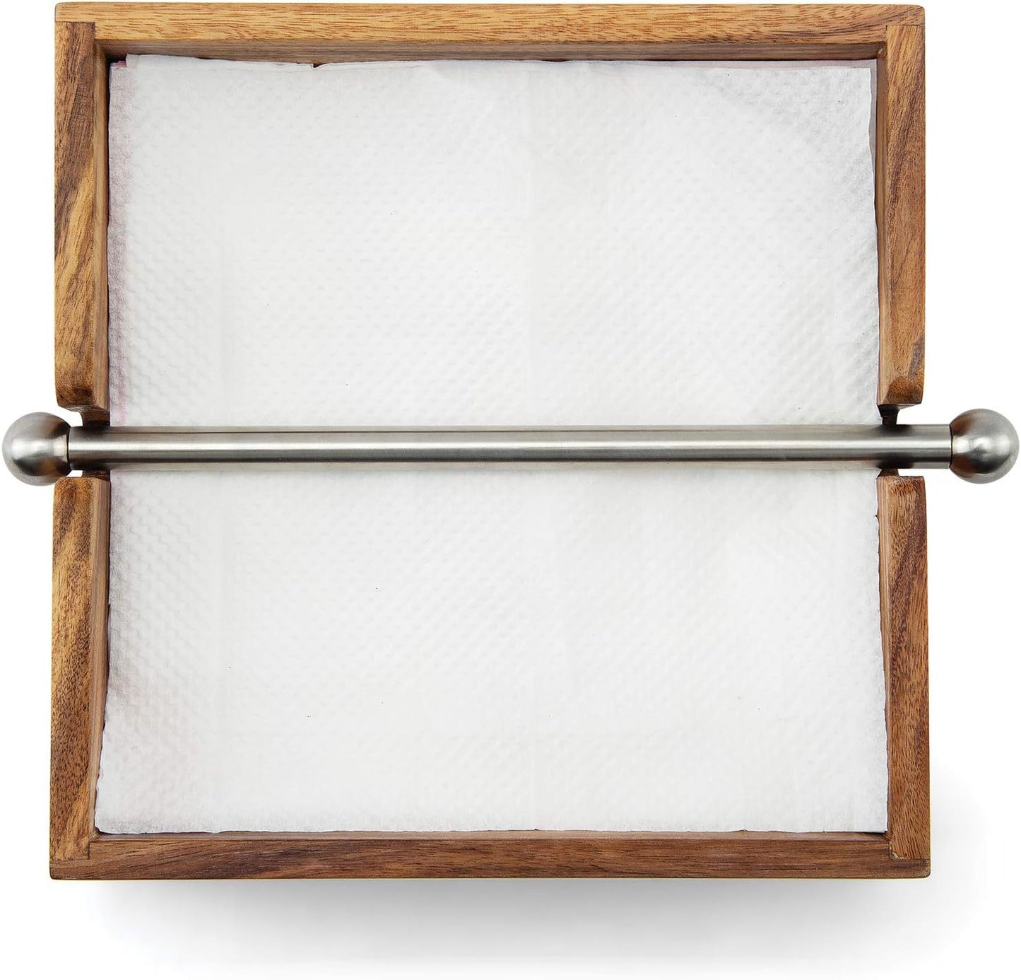 28982 Acacia Wood Napkin Holder / Brown